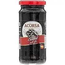  زيتون اسود شرايح اكورسا 105 جرام . 