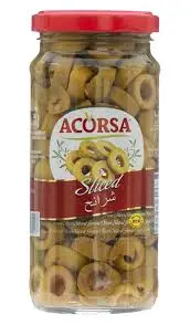 زيتون اخضر شرايح اكورسا 105 جرام