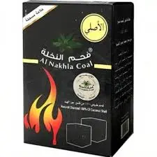 فحم نخله مربع فحم نخله 1 كيلو . 