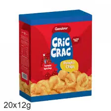 شبس بالكاتشب صغير كريك كراك 12 جرام - كيس  20 حبة 