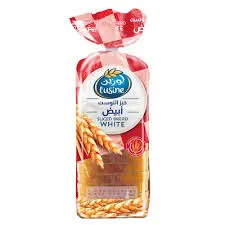 خبز توست ابيض لوزين 600 جرام . 