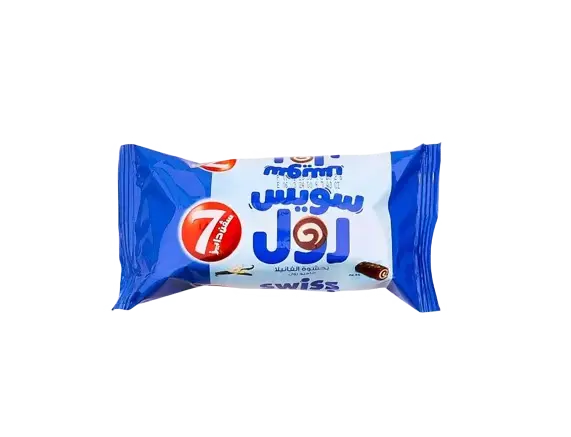  سويس رول فانيلا سفن دايز لوزين 55 جرام