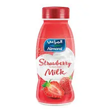 حليب الفراولة كامل الدسم المراعي 250 مل  . 