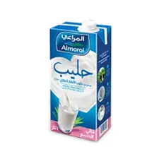 حليب طويل الاجل خالي الدسم المراعي 1 لتر  . 
