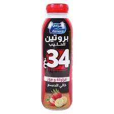 حليب بروتين بالفرولة المراعي 400 مل  . 