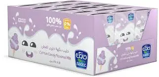 حليب بنكهة حلوى القطن نادك 125 مل كرتون 18 حبة