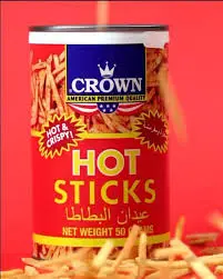 عيدان البطاطس كراون حار50جرام