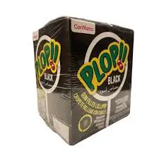 مصاص اسود بيلوب 18 جرام - كرتون  12 حبة 