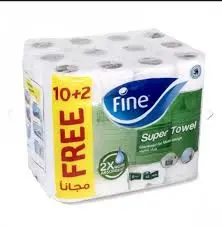 مناشف مطبخ فاين 12 رول