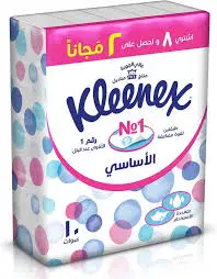 مناديل 130حبه كلينكس 10 حبه