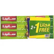 نايلون لاصق سانيتا 30 سم 2 حبة وواحد مجانا . 