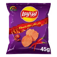 شبس حارنارسربراتشا  ليز 45 جرام . 