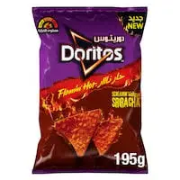 شبس حار نار سيرتشا دوريتوس 195 جرام . 