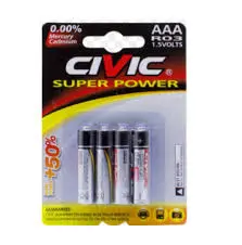 بطارية سيفيك AAA  سيفيك 4 حبات . 