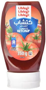 كاتشب صغير بلاستيك ليبز 350 جرام . 