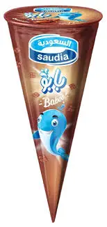 ايس كريم بابو كون الشوكلاتة السعودية 110 مل . 