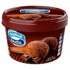 ايس كريم عائلة الشوكولاتة السعودية 500 مل . 