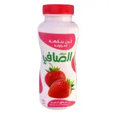 لبن بالفراولة الصافى 180 مل . 