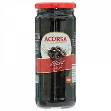زيتون اسود شرائح اكورسا 470 جرام
