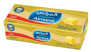 زبدة طبيعية غير مملح المراعي 200 جرام . 