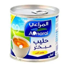 حليب مبخر كامل الدسم المراعي 170 مل . 