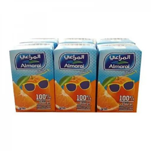 عصير برتقال المراعي125مل ربطة6حبة