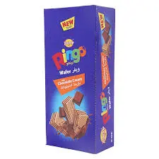 تيشوب رينجو ويفر شوكولاتة40جرام كرتون12حبة