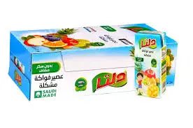عصير فواكة مشكل دلتا125مل كرتون 24حبة