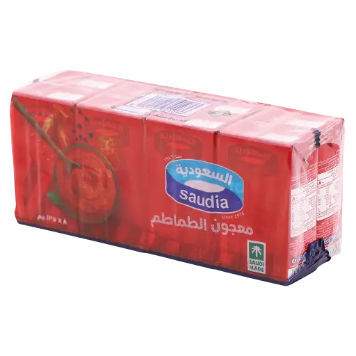 معجون طماطم السعودية 135 جرام - ربطة  8 حبة  . 